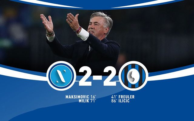 Napoli 2-2 Atalanta: Chia điểm tiếc nuối - Ảnh 1.