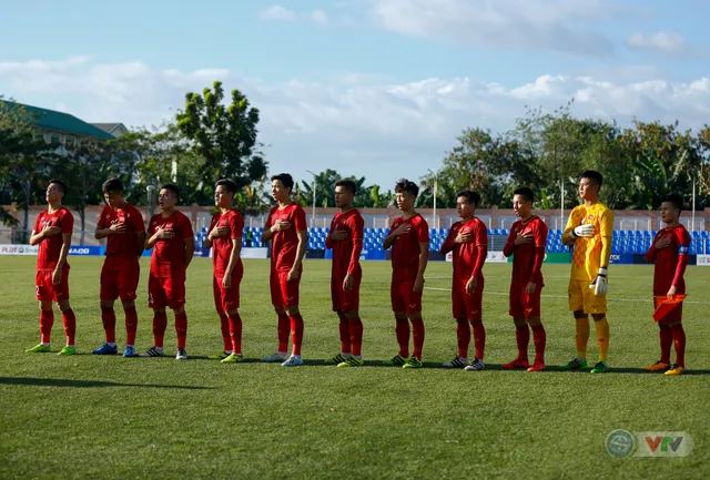 ẢNH: Tiến Linh lập hat-trick, Quang Hải lập công, U22 Việt Nam thắng 6-1 U22 Lào - Ảnh 2.