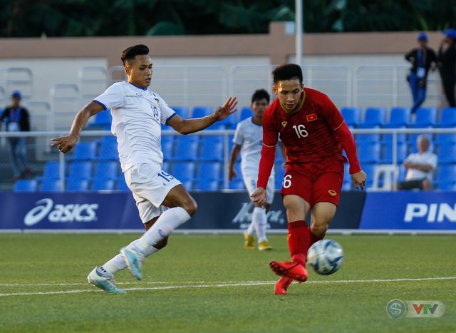 ẢNH: Tiến Linh lập hat-trick, Quang Hải lập công, U22 Việt Nam thắng 6-1 U22 Lào - Ảnh 13.