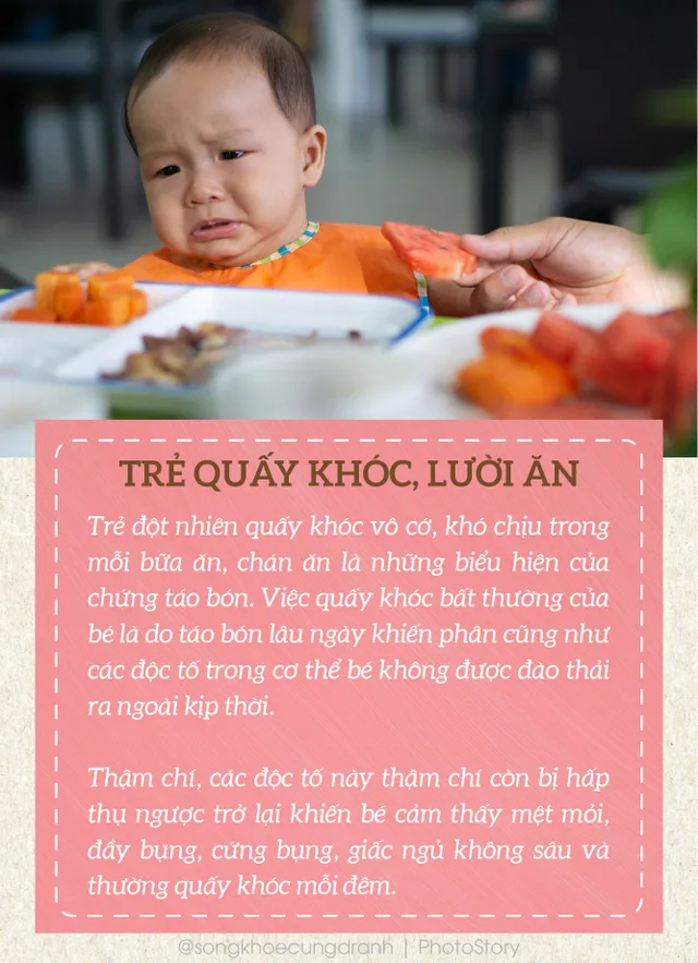 4 dấu hiệu cho thấy trẻ đang bị táo bón - Ảnh 1.