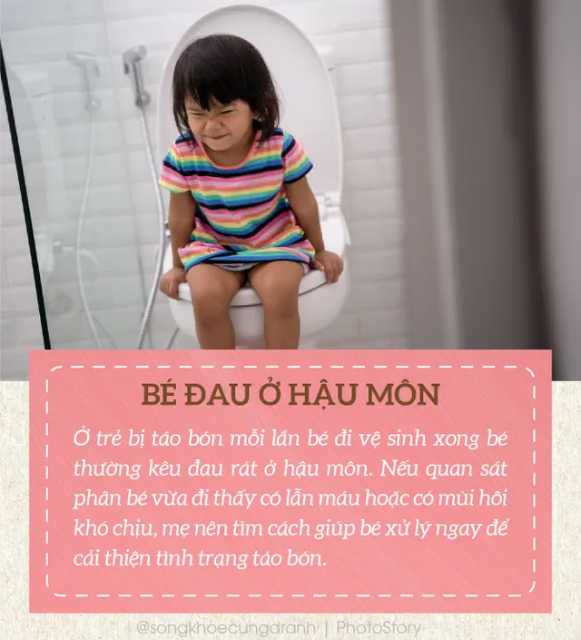 4 dấu hiệu cho thấy trẻ đang bị táo bón - Ảnh 4.