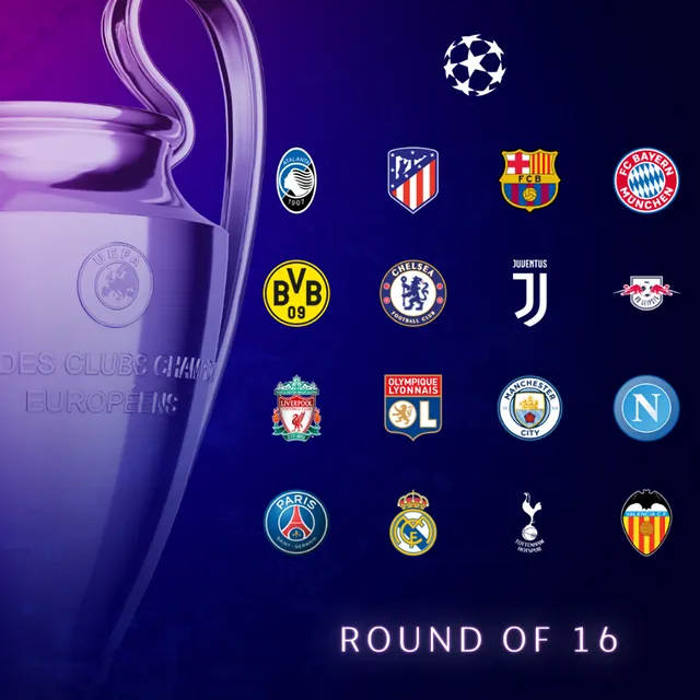 UEFA Champions League: Danh sách 16 đội bóng vượt qua vòng bảng! - Ảnh 1. UEFA Champions League: Danh sách 16 đội bóng vượt qua vòng bảng! - Ảnh 1.