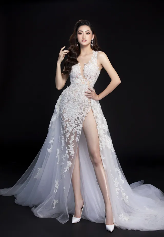 Hé lộ đầm dạ hội của Lương Thùy Linh trước giờ G chung kết Miss World 2019 - Ảnh 1.