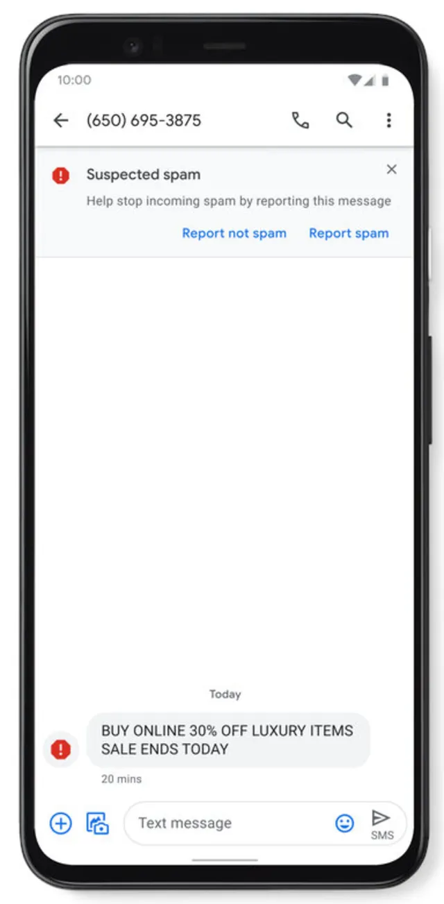 Google Messages thêm tính năng bảo vệ người dùng khỏi tin nhắn rác - Ảnh 1.