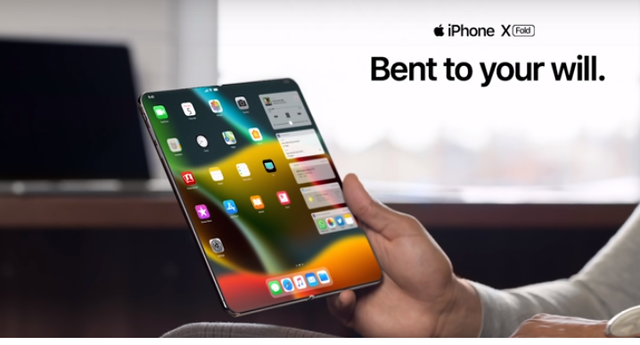 [Video] Siêu đẹp iPhone X Fold màn hình gập với 6 camera - Ảnh 1.