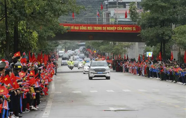 Chùm ảnh: Chủ tịch Triều Tiên Kim Jong-un rời ga Đồng Đăng (Lạng Sơn), kết thúc chuyến công du tới Việt Nam - Ảnh 1.