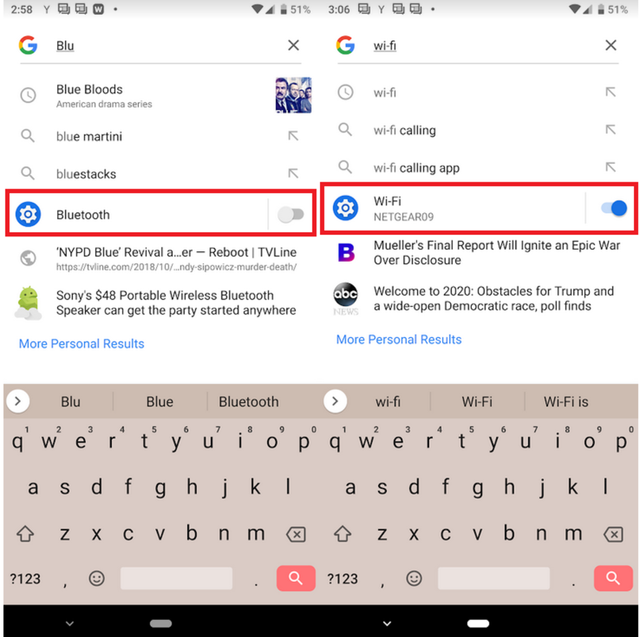 Bật tắt Wi-Fi ngay trên công cụ tìm kiếm Google của Android - Ảnh 1.