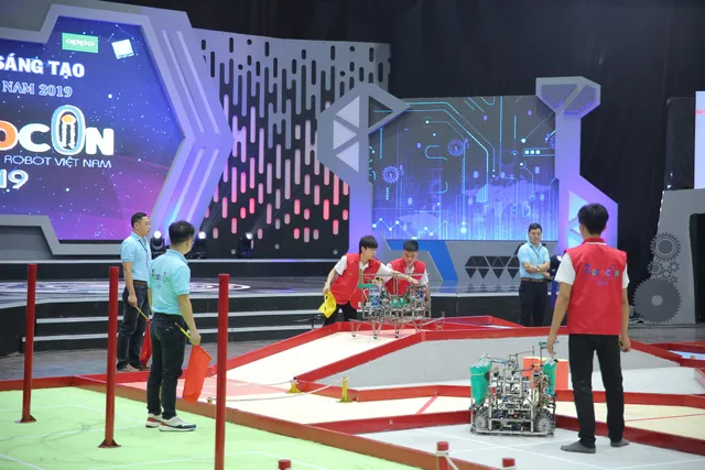 Robocon Việt Nam 2019: Xây dựng bất ngờ vượt qua người anh em Bách khoa - Ảnh 23.