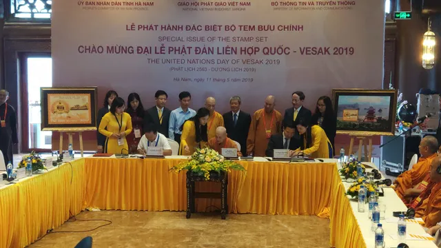 Cận cảnh bộ tem chào mừng Đại lễ Phật đản LHQ Vesak 2019 - Ảnh 3.