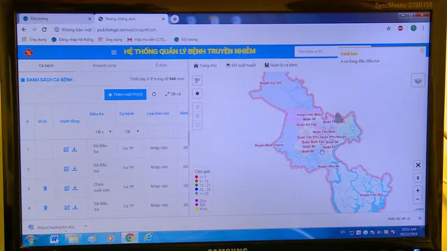 Hệ thống quản lý bệnh truyền nhiễm trên nền bản đồ địa lý số hóa Webgis
