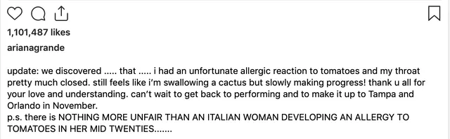 Ariana Grande hủy tour diễn vì lý do sức khỏe - Ảnh 1.