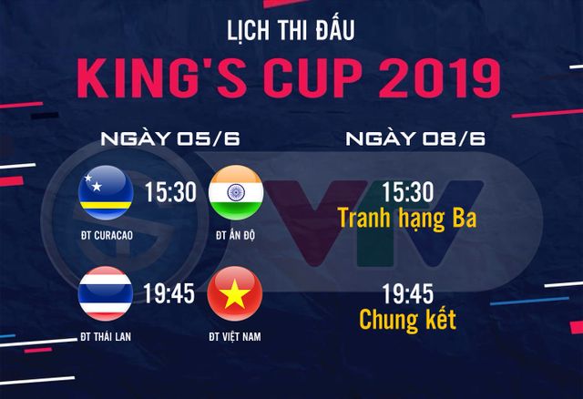 Lịch thi đấu Kings Cup 2019: ĐT Thái Lan - ĐT Việt Nam, ĐT Curacao - ĐT Ấn Độ - Ảnh 1.