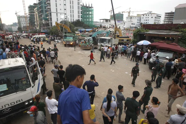 Sập tòa nhà tại Campuchia: Con số thiệt mạng tăng lên 13 người - Ảnh 2.