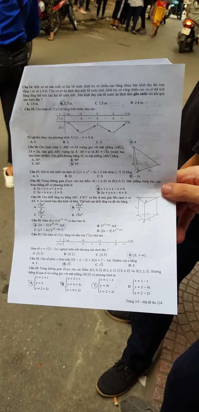 Đề thi Toán THPT Quốc gia 2019 - Ảnh 13.