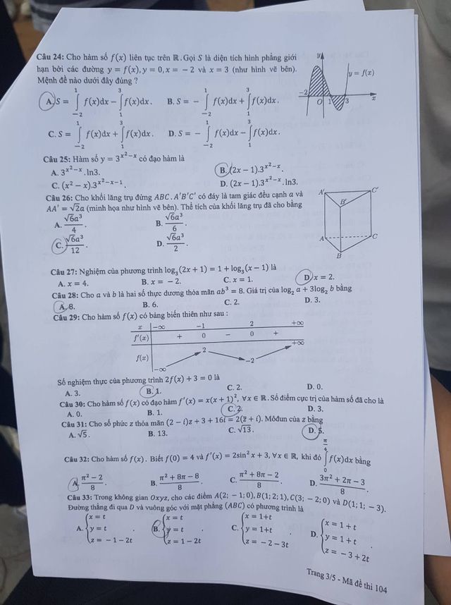 Đề thi Toán THPT Quốc gia 2019 - Ảnh 18.