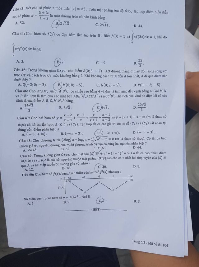 Đề thi Toán THPT Quốc gia 2019 - Ảnh 20.