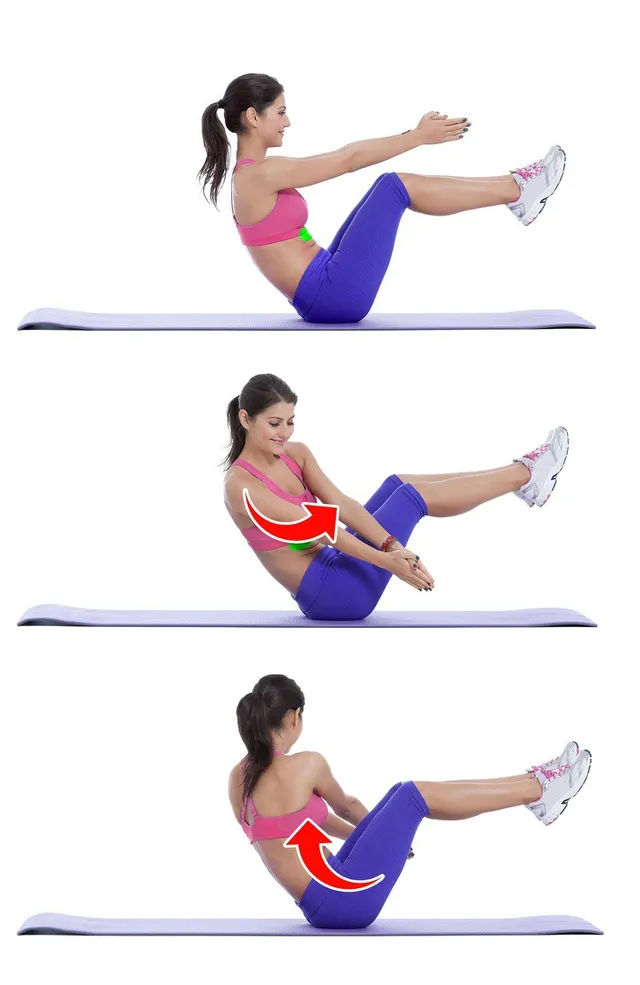 Bài tập giúp đánh bay mỡ bụng chỉ với 15 phút mỗi ngày - Ảnh 6. Bài tập giúp đánh bay mỡ bụng chỉ với 15 phút mỗi ngày - Ảnh 6.