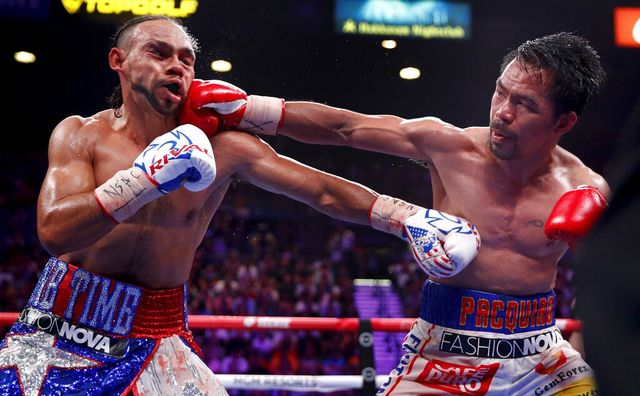 Pacman Manny Pacquiao giành đai vô địch hạng bán trung ở tuổi 40 - Ảnh 2.