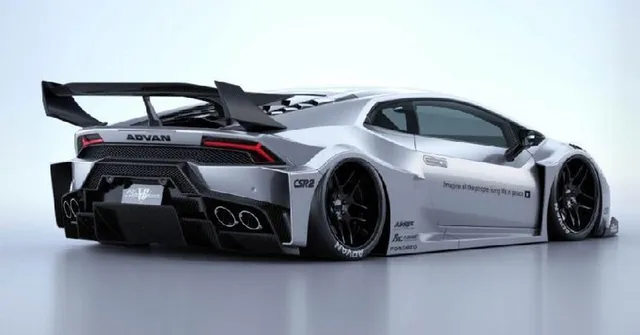 Lamborghini Huracan cực chất với gói độ Liberty Walk - Ảnh 2.