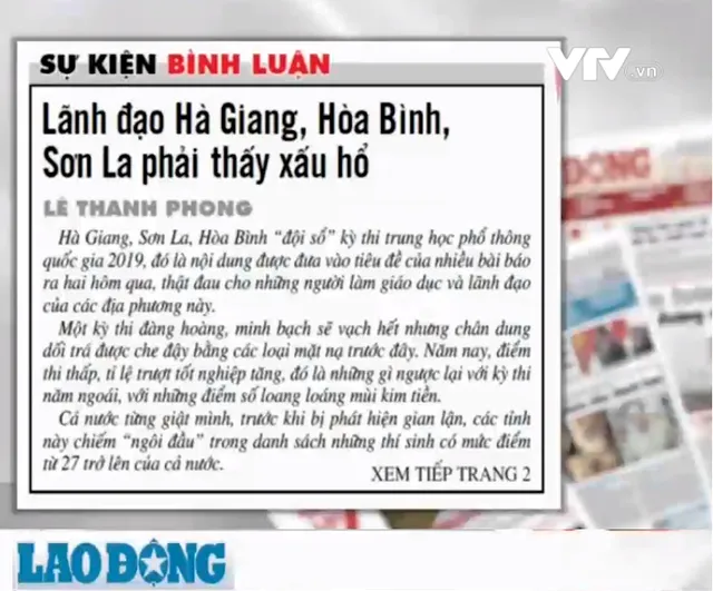 Kỳ thi THPT Quốc gia 2019: Sơn La, Hòa Bình, Hà Giang xếp cuối, và tiếng thở dài với môn Lịch sử - Ảnh 2.