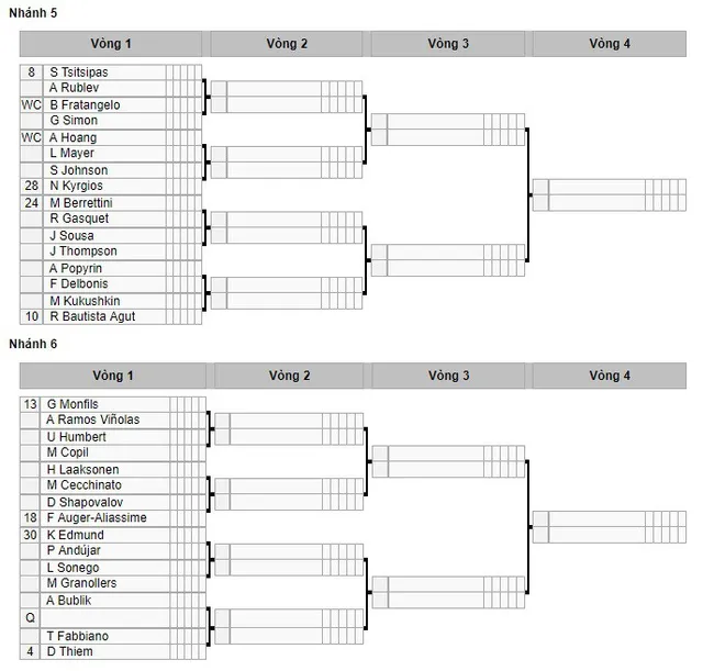 Bốc thăm Mỹ mở rộng 2019: Djokovic cùng nhánh với Federer; Nadal dễ thở - Ảnh 3.