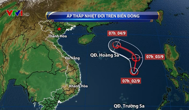 Hai áp thấp nhiệt đới tồn tại cùng lúc trên Biển Đông - Ảnh 2.