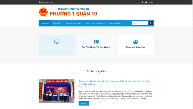 TP.HCM: Người dân quận 10 có thể làm thủ tục qua mạng từ trang web phường - Ảnh 1.