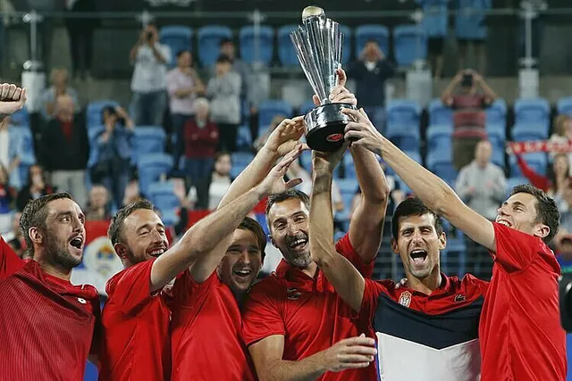 Novak Djokovic cùng ĐT Serbia giành chức vô địch ATP Cup 2020 - Ảnh 4.