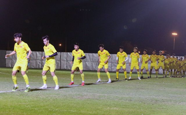 U23 Việt Nam tập kín trước trận đấu với U23 Jordan - Ảnh 3.