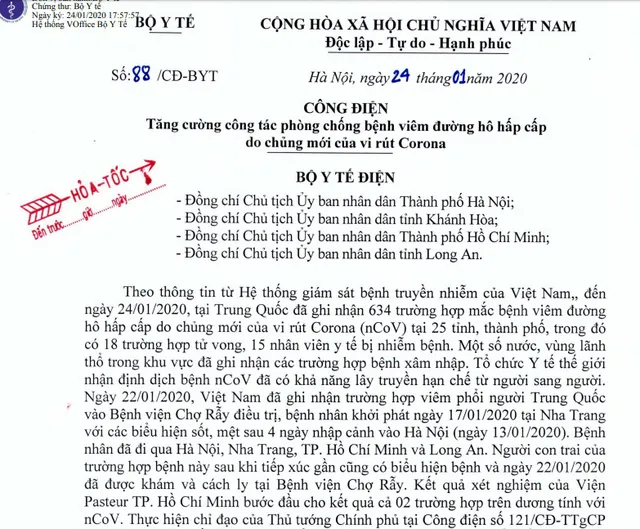 Nóng: Yêu cầu 4 tỉnh tăng cường phòng chống dịch do virus corona - Ảnh 1.