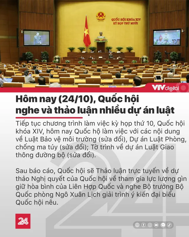 Tin nóng đầu ngày 24/10: Bão số 8 giật cấp 13, Hà Nội ngày nóng, đêm lạnh - Ảnh 6.