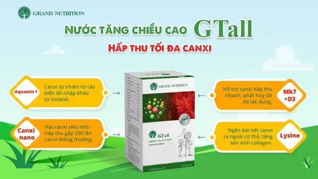 Nước tăng chiều cao GTall: Đột phá mới về giải pháp tăng chiều cao tự nhiên, hiệu quả - Ảnh 1.