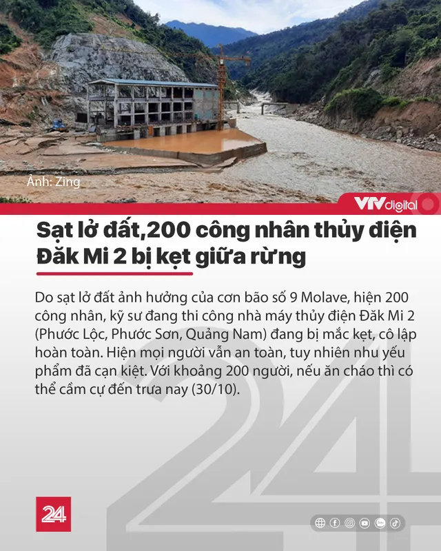 Tin nóng đầu ngày 30/10: 153 người chết, thiệt hại hơn 2700 tỷ do mưa lũ trong 1 tháng qua - Ảnh 1.