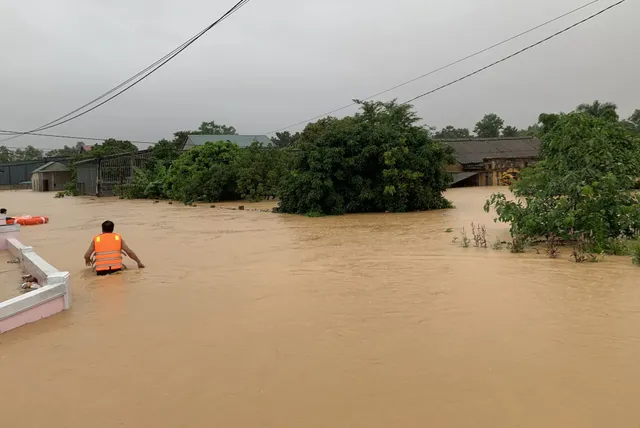 Mưa lớn gây thiệt hại hàng ngàn ha lúa - Ảnh 1.