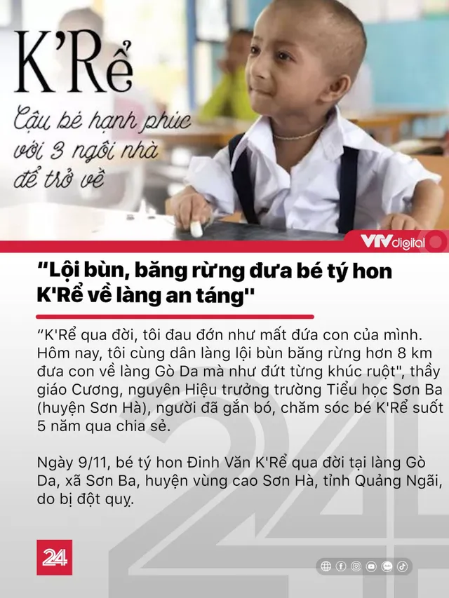 Lội bùn, băng rừng đưa bé tý hon K’Rể về làng an táng - Ảnh 1.