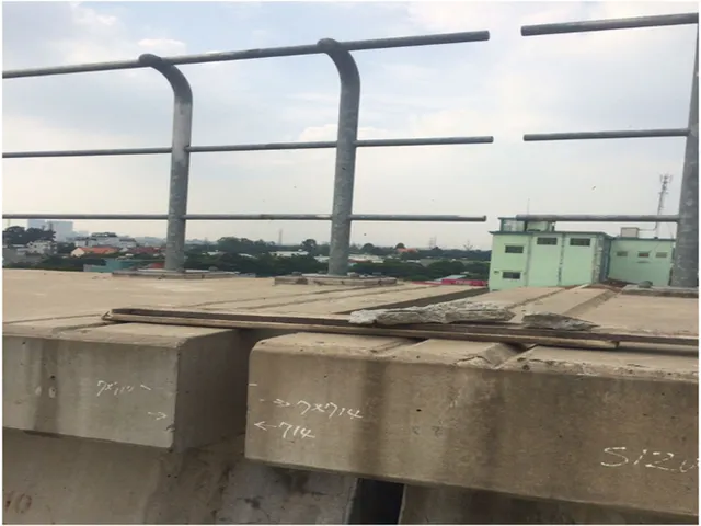 Đầu dầm trên tuyến Metro số 1 bị lệch đã được khắc phục - Ảnh 1. Đầu dầm trên tuyến Metro số 1 bị lệch đã được khắc phục - Ảnh 1.
