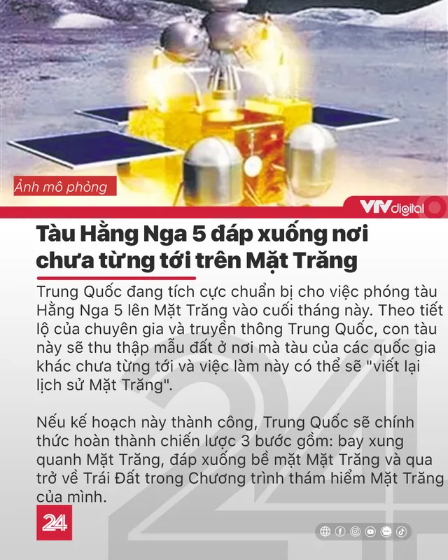 Tin nóng đầu ngày 20/11: Tàu Trung Quốc đáp xuống nơi con người chưa từng đặt chân tới trên Mặt Trăng - Ảnh 2.