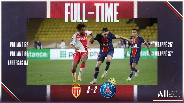 AS Monaco 3-2 PSG: Ngược dòng ngoạn mục! - Ảnh 2.