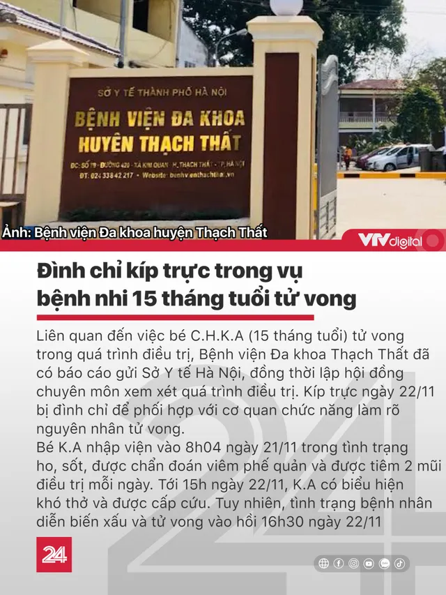 Tin nóng đầu ngày 24/11: Thanh tra giao thông lái xe ngược chiều tông chết người - Ảnh 2.