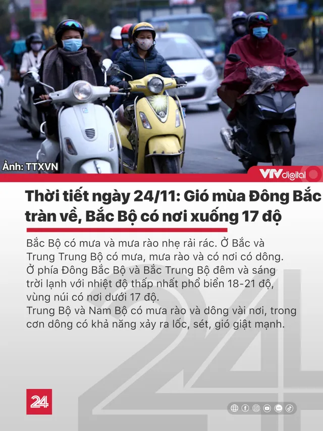 Tin nóng đầu ngày 24/11: Thanh tra giao thông lái xe ngược chiều tông chết người - Ảnh 3.