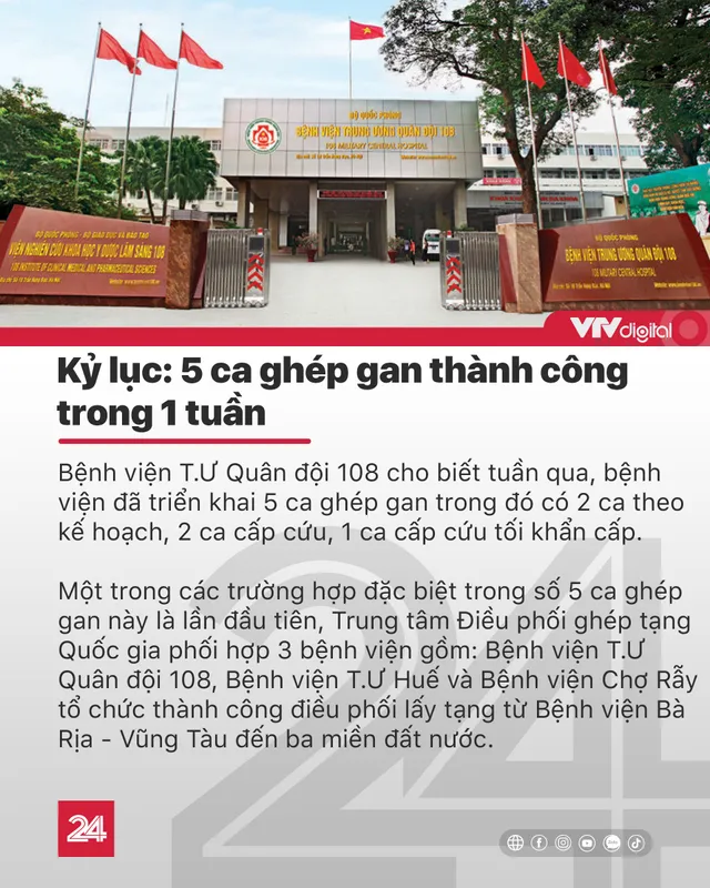 Tin nóng đầu ngày 20/12: Kỷ lục 5 ca ghép gan thành công trong 1 tuần - Ảnh 1.