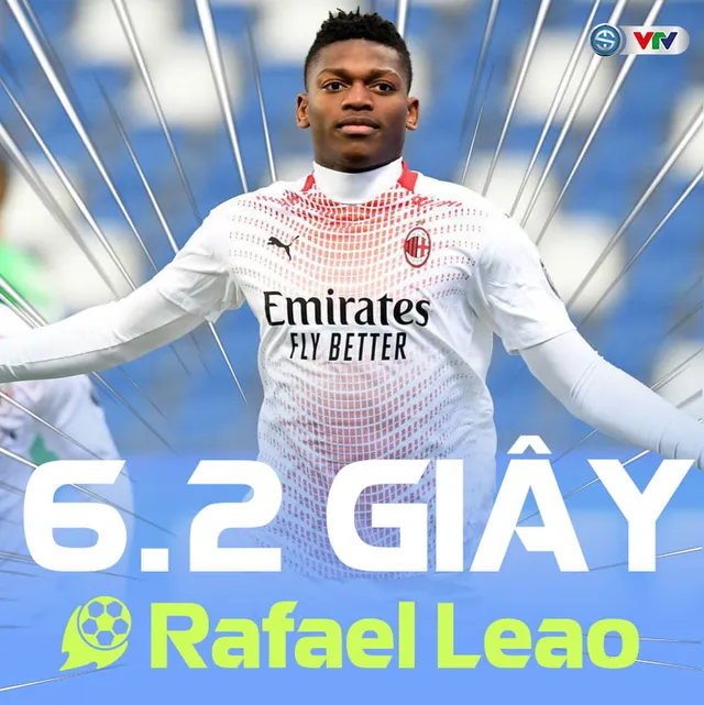 Leao ghi bàn thắng nhanh nhất lịch sử Serie A - Ảnh 1.