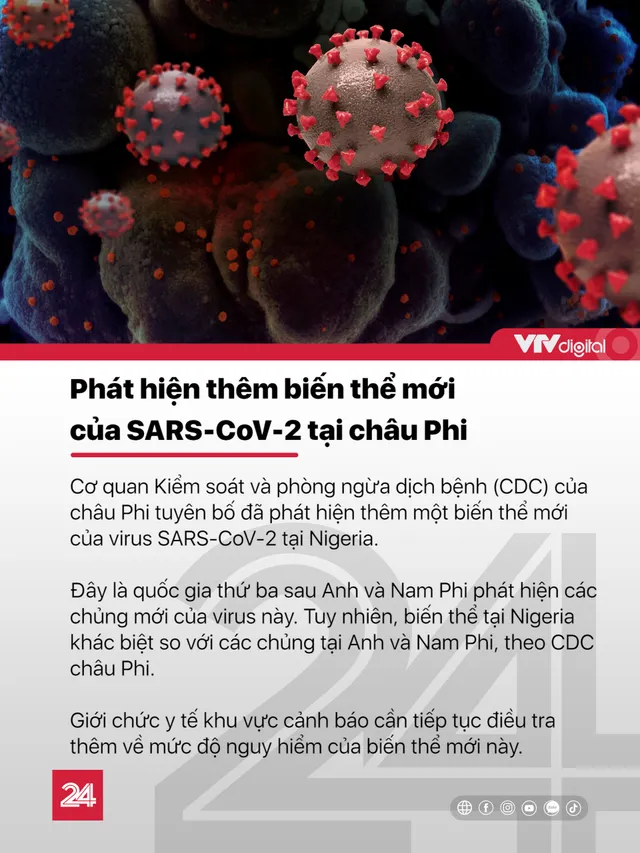 Tin nóng đầu ngày 25/12: Phát hiện thêm biến thể mới của Sars-Cov-2 tại châu Phi - Ảnh 2.