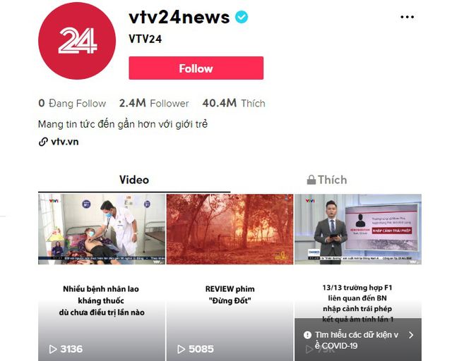 vtv24news được vinh danh Kênh thông tin của năm 2020 trên TikTok - Ảnh 2.