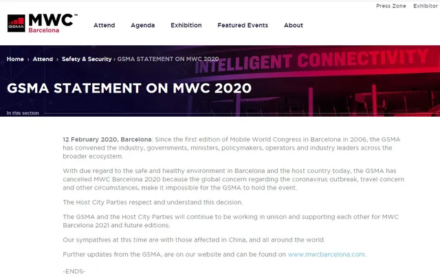 GSMA quyết định hủy MWC 2020 để đảm bảo môi trường an toàn tại Barcelnona - Ảnh 1.