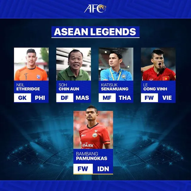 AFC vinh danh Công Vinh là 1 trong 5 huyền thoại của bóng đá Đông Nam Á - Ảnh 1.