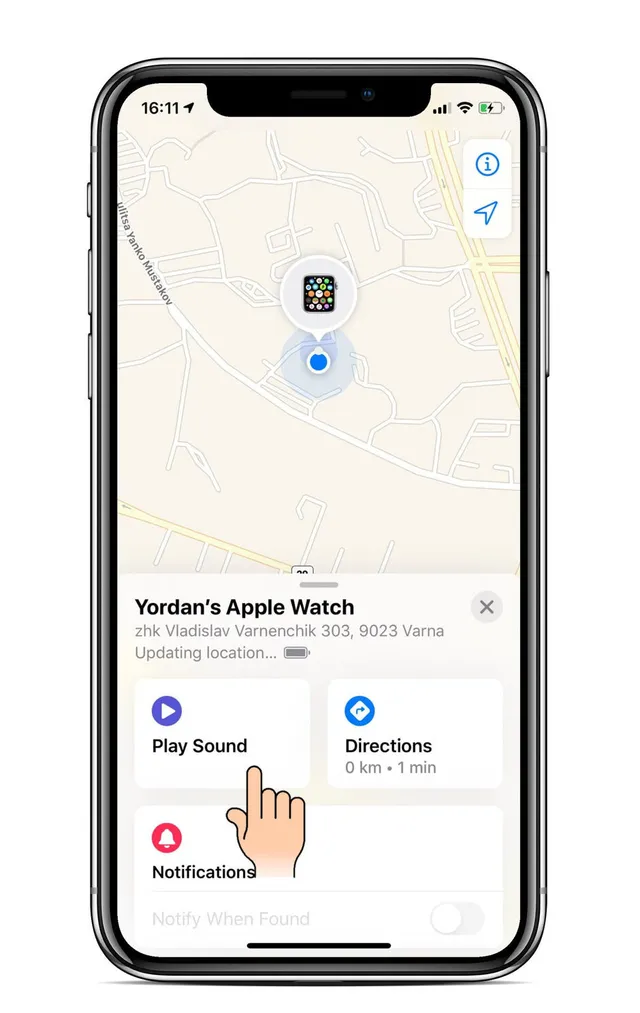 Cách tìm lại Apple Watch bị mất qua iPhone - Ảnh 3.