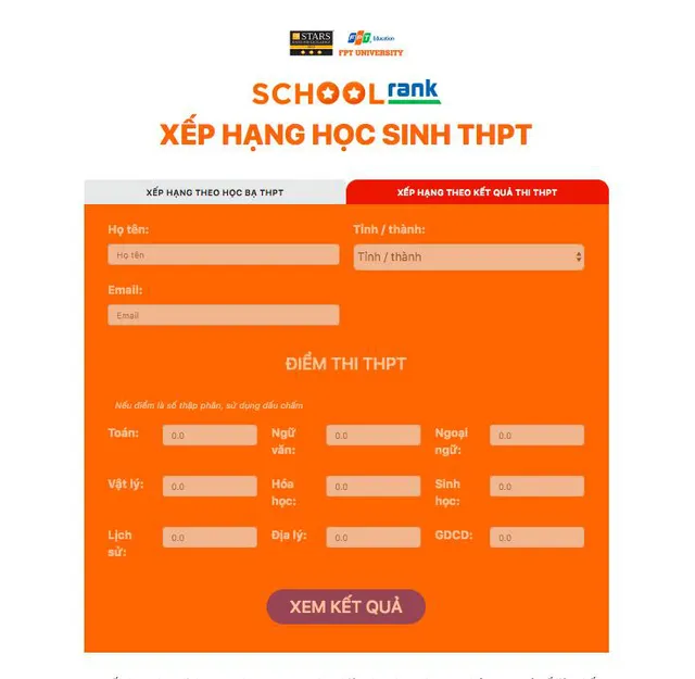 Ra mắt trang SchoolRank xếp hạng học sinh phổ thông toàn quốc - Ảnh 1.