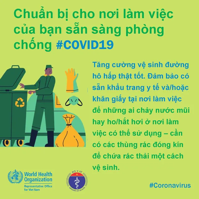 Khuyến cáo phòng chống dịch bệnh COVID-19 tại nơi làm việc - Ảnh 2.