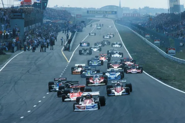1985 Dutch GP start 1985 Dutch GP start